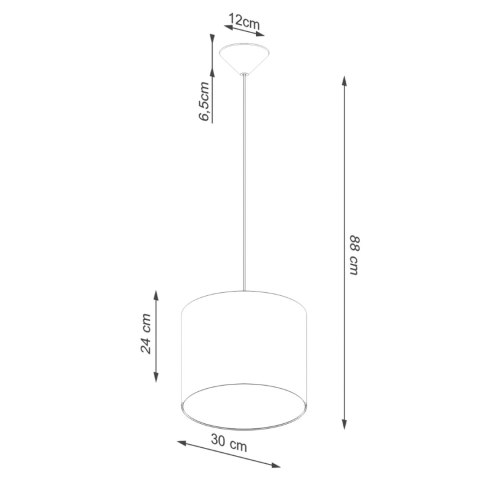 Sollux Lighting Lampa wisząca NOVA 30 biała