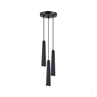 Sollux Lighting Lampa wisząca PRYSM 3P czarna