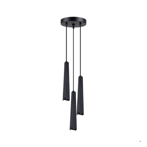 Sollux Lighting Lampa wisząca PRYSM 3P czarna