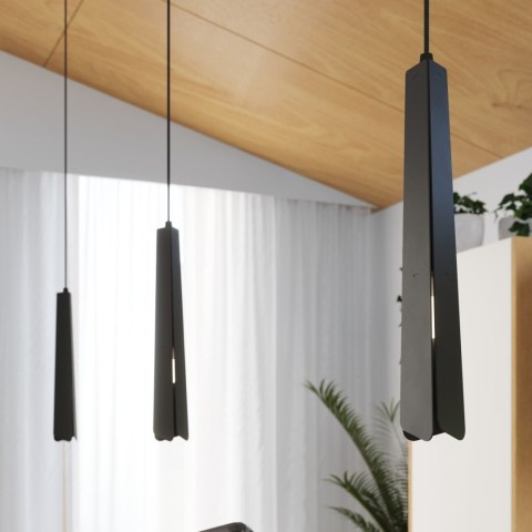 Sollux Lighting Lampa wisząca PRYSM 3P czarna