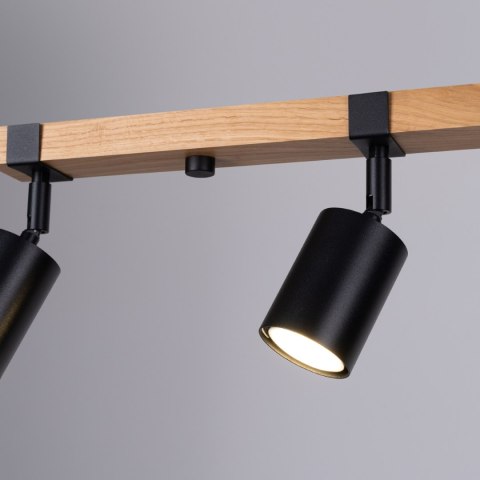 Sollux Lighting Plafon FAGER 4L czarny