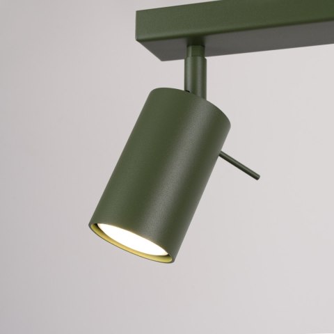 Sollux Lighting Plafon RING 3L zielony oliwkowy