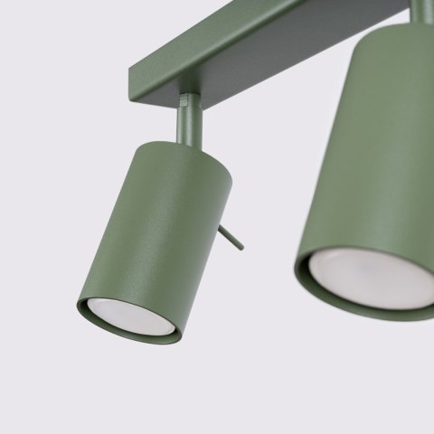 Sollux Lighting Plafon RING 3L zielony oliwkowy