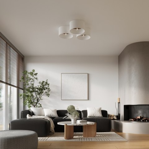 Sollux Lighting Plafon TELESTO biały/ciemny brąz