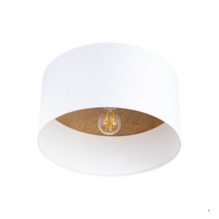 Sollux Lighting Plafon TELESTO biały/jasny brąz