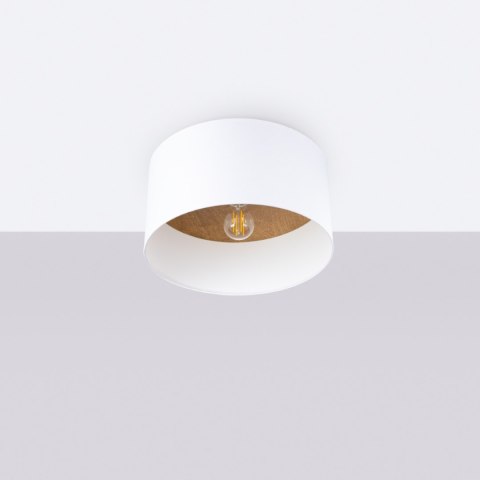 Sollux Lighting Plafon TELESTO biały/jasny brąz