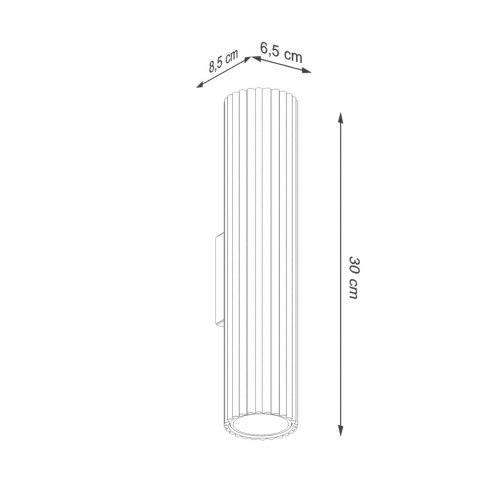 Sollux Lighting Kinkiet KARBON 30 biały