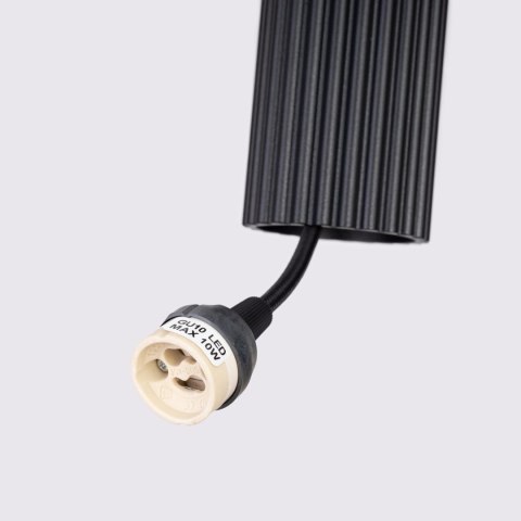 Sollux Lighting Lampa wisząca KARBON 1 czarny