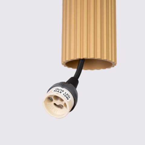 Sollux Lighting Lampa wisząca KARBON 1 złoty