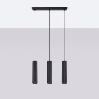 Sollux Lighting Lampa wisząca KARBON 3L czarny