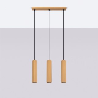Sollux Lighting Lampa wisząca KARBON 3L złoty
