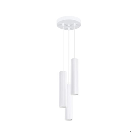 Sollux Lighting Lampa wisząca KARBON 3P biały
