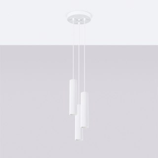 Sollux Lighting Lampa wisząca KARBON 3P biały