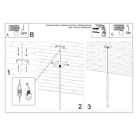 Sollux Lighting Lampa wisząca PASTELO 1 beżowa