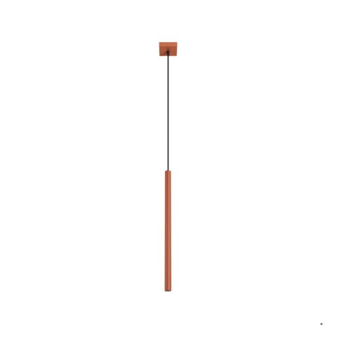 Sollux Lighting Lampa wisząca PASTELO 1 ochra czerwona