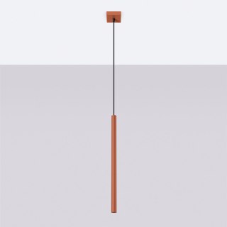 Sollux Lighting Lampa wisząca PASTELO 1 ochra czerwona