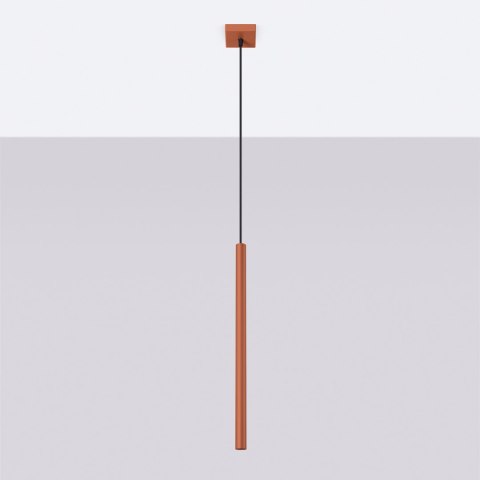 Sollux Lighting Lampa wisząca PASTELO 1 ochra czerwona