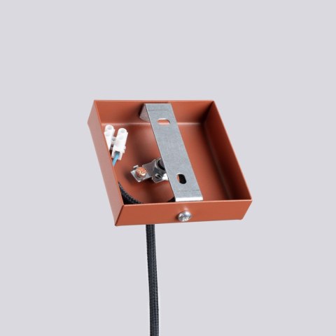 Sollux Lighting Lampa wisząca PASTELO 1 ochra czerwona