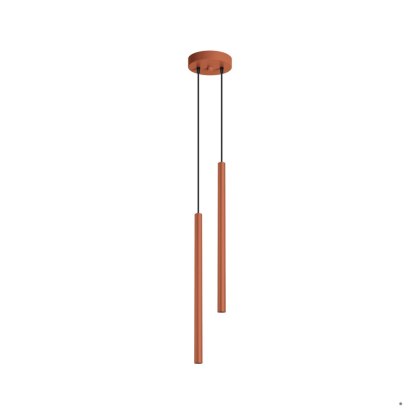 Sollux Lighting Lampa wisząca PASTELO 2 ochra czerwona