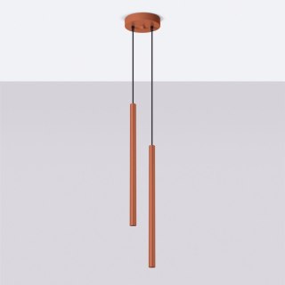 Sollux Lighting Lampa wisząca PASTELO 2 ochra czerwona
