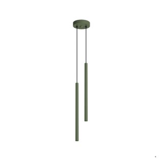 Sollux Lighting Lampa wisząca PASTELO 2 zielona oliwka