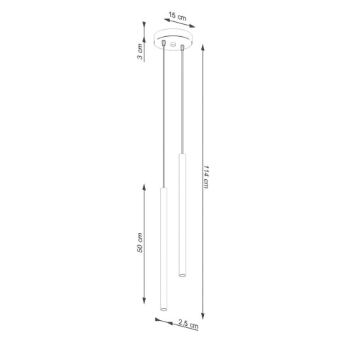 Sollux Lighting Lampa wisząca PASTELO 2 zielona oliwka