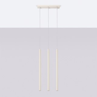 Sollux Lighting Lampa wisząca PASTELO 3 beżowa