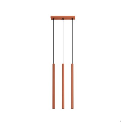 Sollux Lighting Lampa wisząca PASTELO 3 ochra czerwona