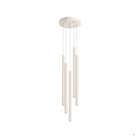 Sollux Lighting Lampa wisząca PASTELO 5P beżowa