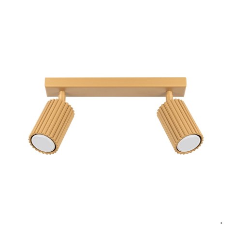 Sollux Lighting Plafon KARBON 2 złoty