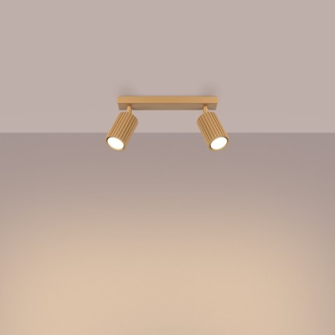 Sollux Lighting Plafon KARBON 2 złoty