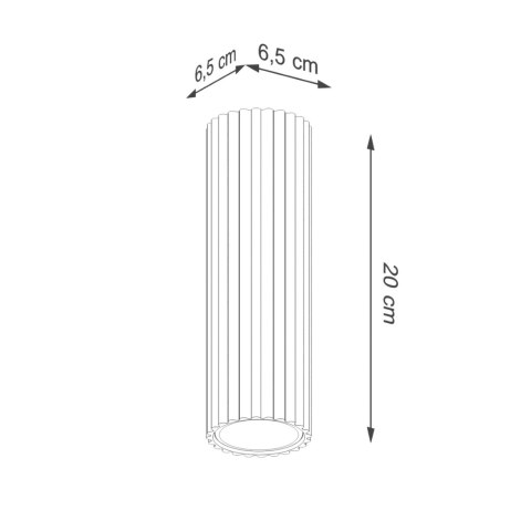 Sollux Lighting Plafon KARBON 20 biały