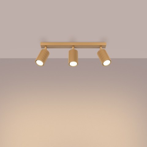 Sollux Lighting Plafon KARBON 3L złoty
