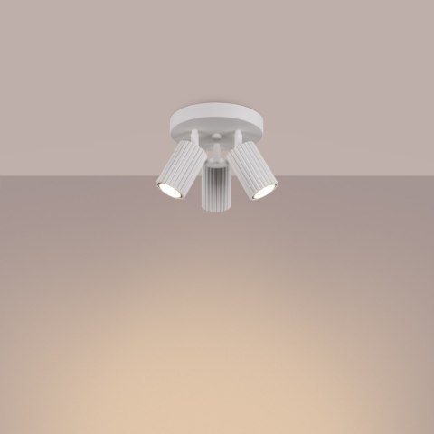 Sollux Lighting Plafon KARBON 3P biały