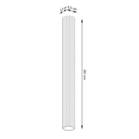 Sollux Lighting Plafon KARBON 60 biały