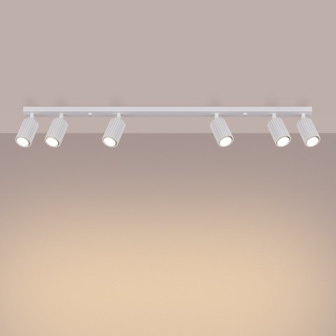 Sollux Lighting Plafon KARBON 6L biały