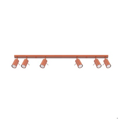 Sollux Lighting Plafon RING 6L ochra czerwona