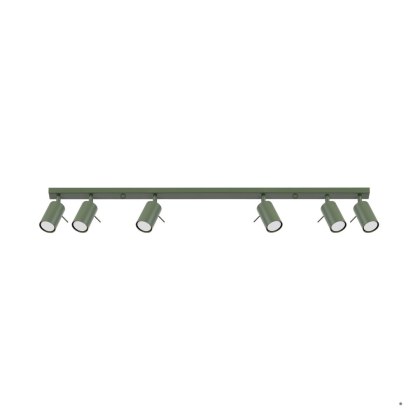 Sollux Lighting Plafon RING 6L zielony oliwkowy