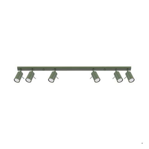 Sollux Lighting Plafon RING 6L zielony oliwkowy