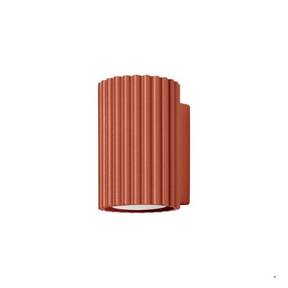 Sollux Lighting Kinkiet KARBON 10 ochra czerwona