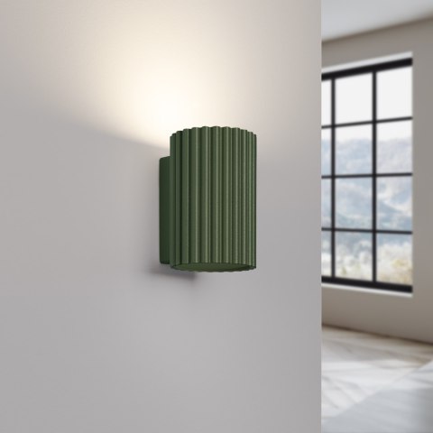 Sollux Lighting Kinkiet KARBON 10 zielony oliwkowy