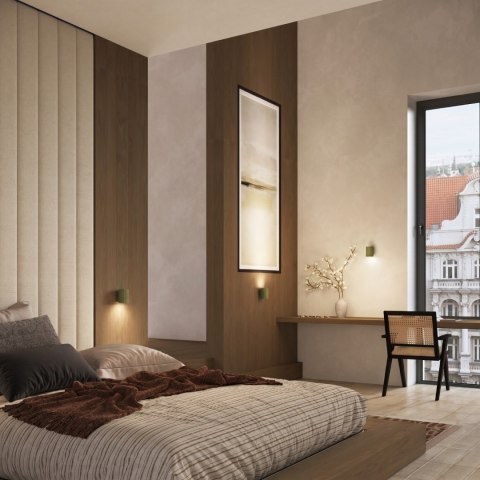 Sollux Lighting Kinkiet KARBON 10 zielony oliwkowy