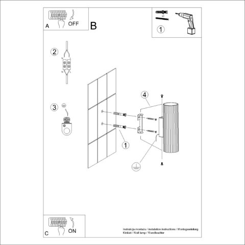 Sollux Lighting Kinkiet KARBON 20 biały