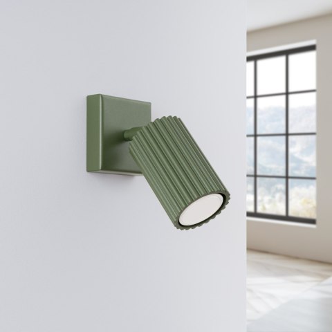 Sollux Lighting Kinkiet KARBON zielony oliwkowy