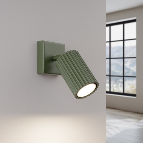 Sollux Lighting Kinkiet KARBON zielony oliwkowy