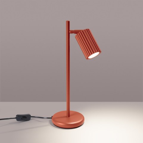 Sollux Lighting Lampa biurkowa KARBON ochra czerwona