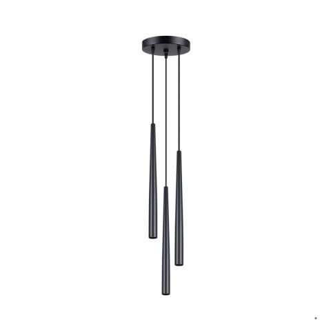 Sollux Lighting Lampa wisząca BLISS 3P czarna