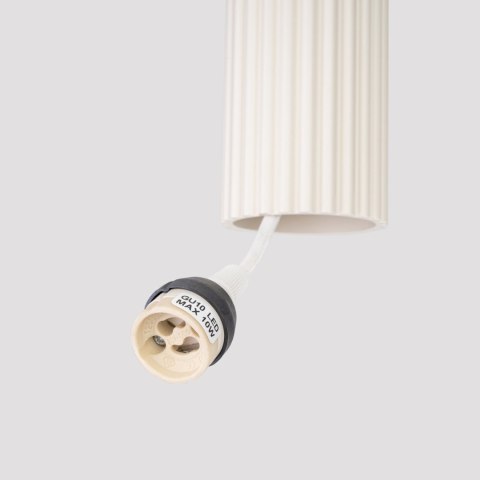 Sollux Lighting Lampa wisząca KARBON 1 beżowy