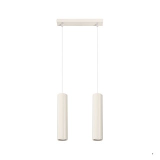 Sollux Lighting Lampa wisząca KARBON 2 beżowy