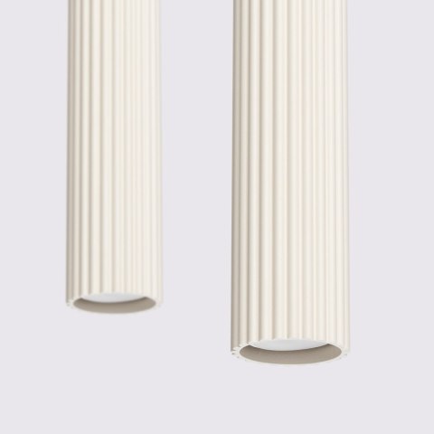 Sollux Lighting Lampa wisząca KARBON 2 beżowy